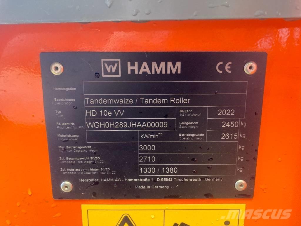 Hamm HD 10e VV H289 Compactadores de suelo