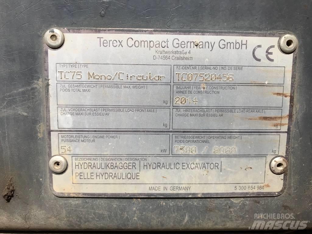 Terex TC 75 Excavadoras 7t - 12t