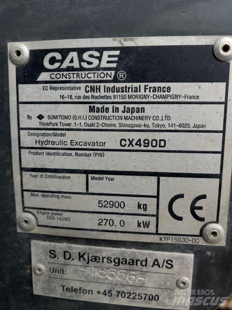 CASE CX 490 D Excavadoras de cadenas