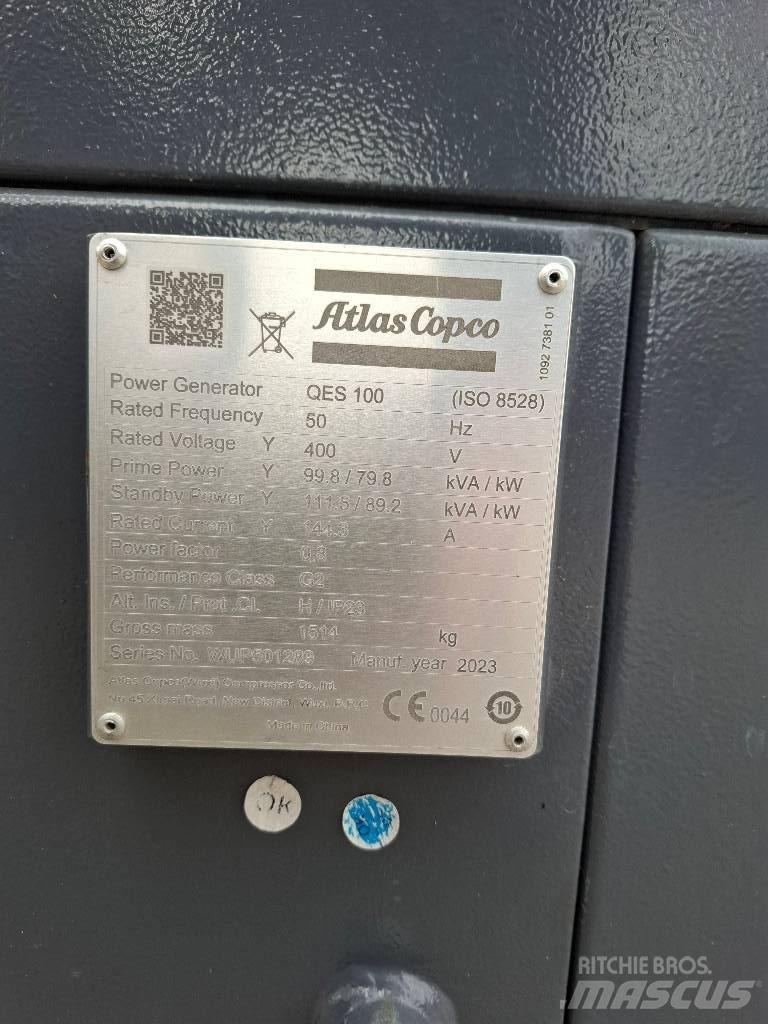 Atlas Copco QES 100 Generadores diesel