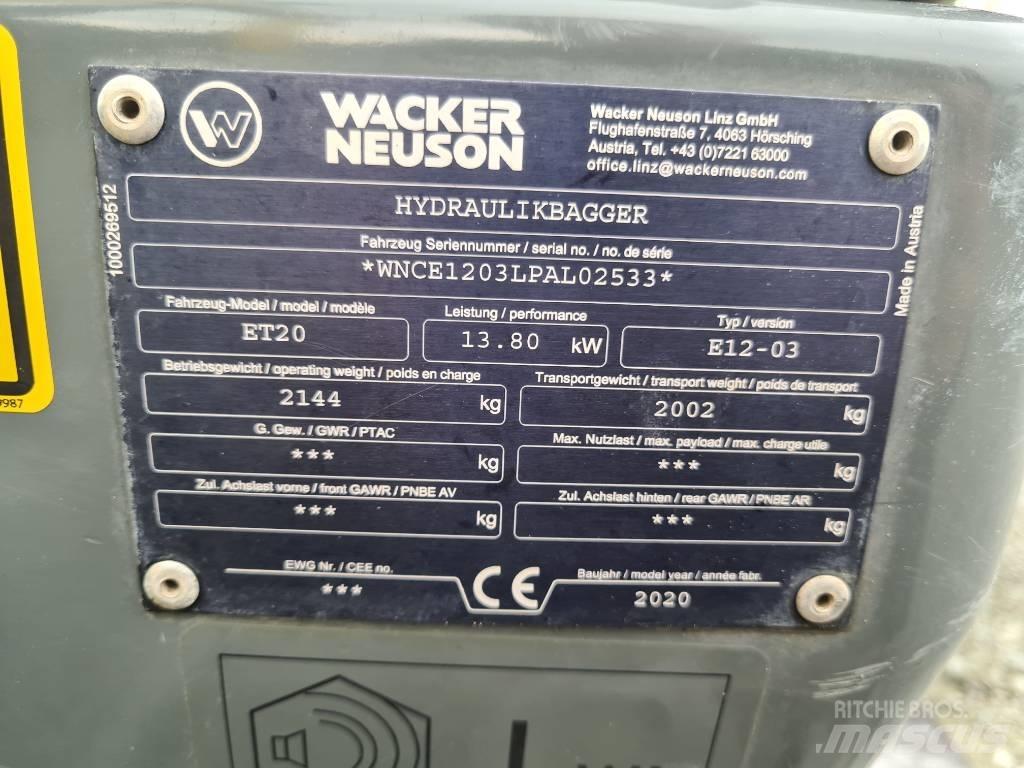 Wacker Neuson ET20 Excavadoras de cadenas