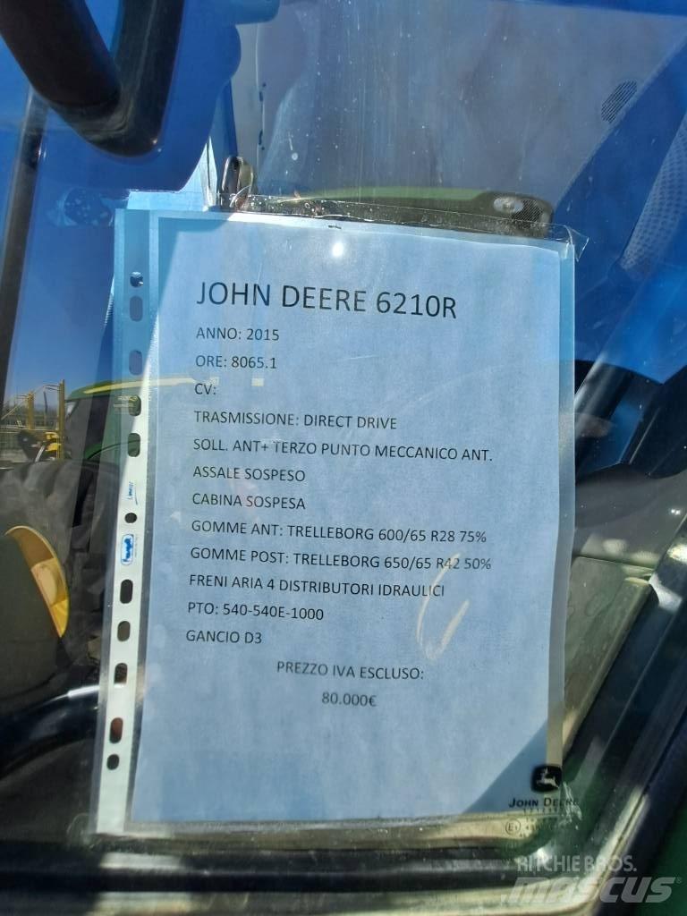 John Deere 6210 R Tractores