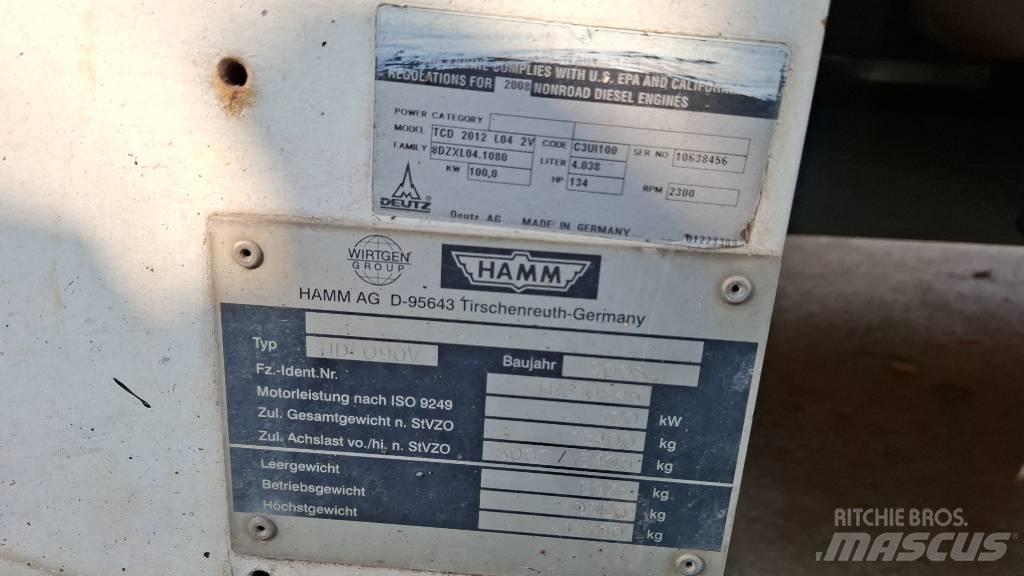Hamm HDO 90 V Rodillos de doble tambor