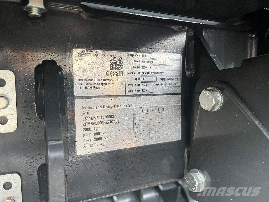 Kverneland 6350R Rotoempacadoras