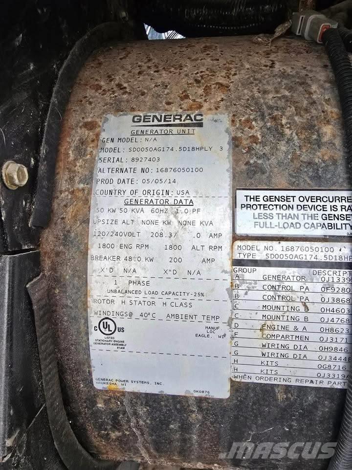 Generac 50 KW Generadores diesel