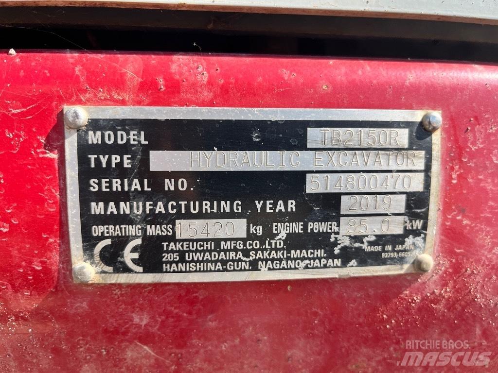 Takeuchi TB 2150 R Excavadoras de cadenas