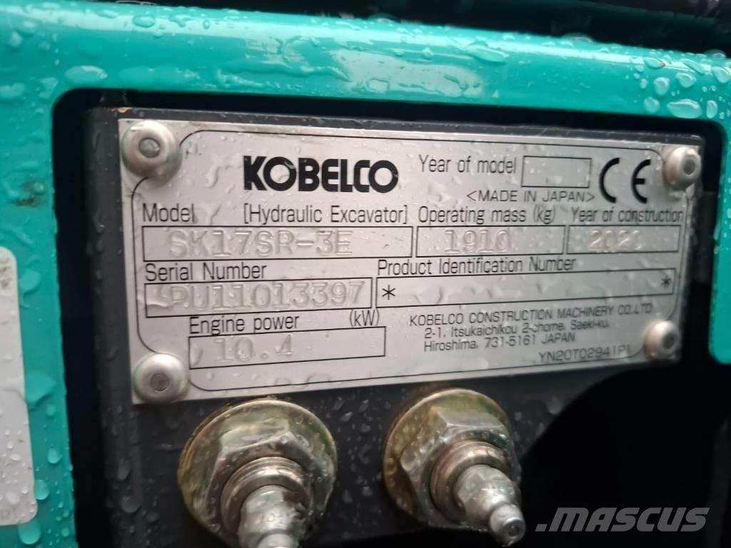 Kobelco SK 17 SR-3E Mini excavadoras < 7t