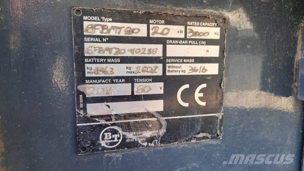 Toyota 8 FBMT 30 Carretillas de horquilla eléctrica