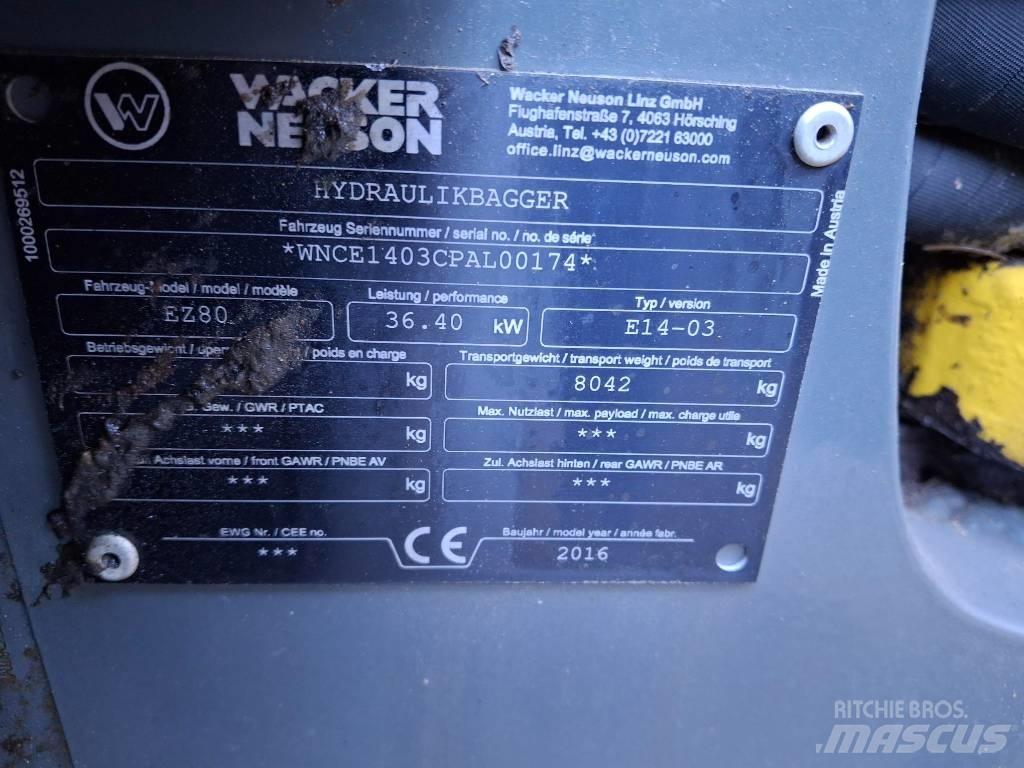 Wacker Neuson EZ 80 Excavadoras 7t - 12t