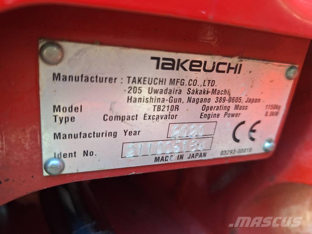 Takeuchi TB 210 R Mini excavadoras < 7t