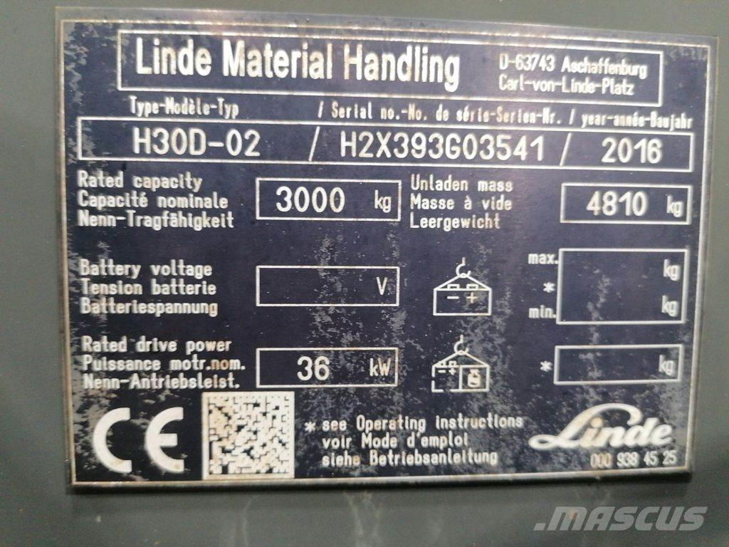 Linde H30D-02 Carretillas diesel