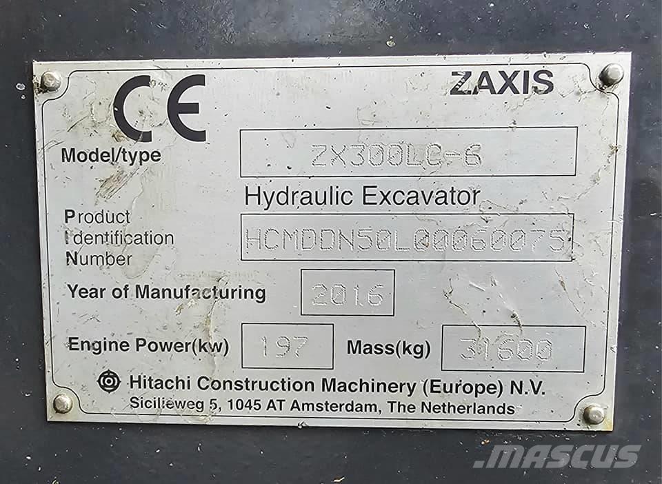 Hitachi ZX 300 LC-6 Excavadoras de cadenas