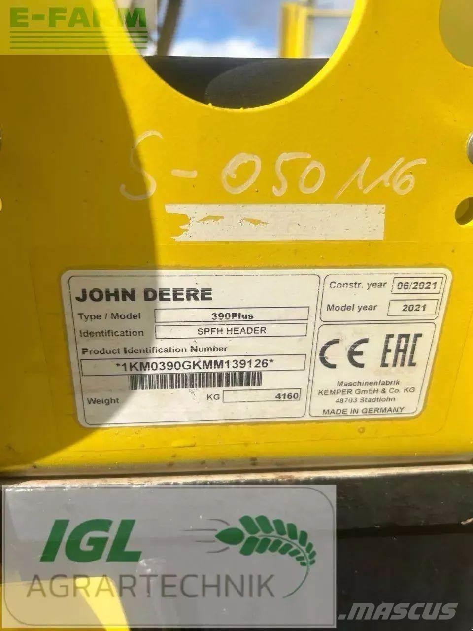 John Deere 9700 i Picadoras de forraje autopropulsadas