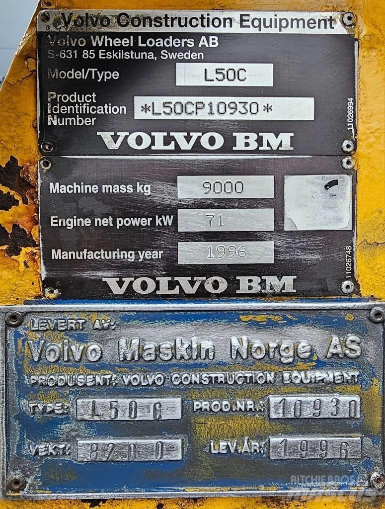 Volvo L 50 C Cargadoras sobre ruedas