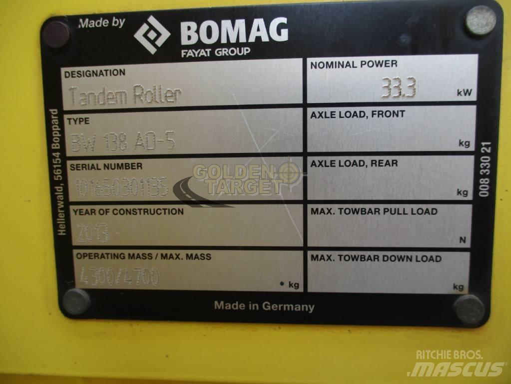 Bomag BW 138 AD-5 Rodillos de doble tambor