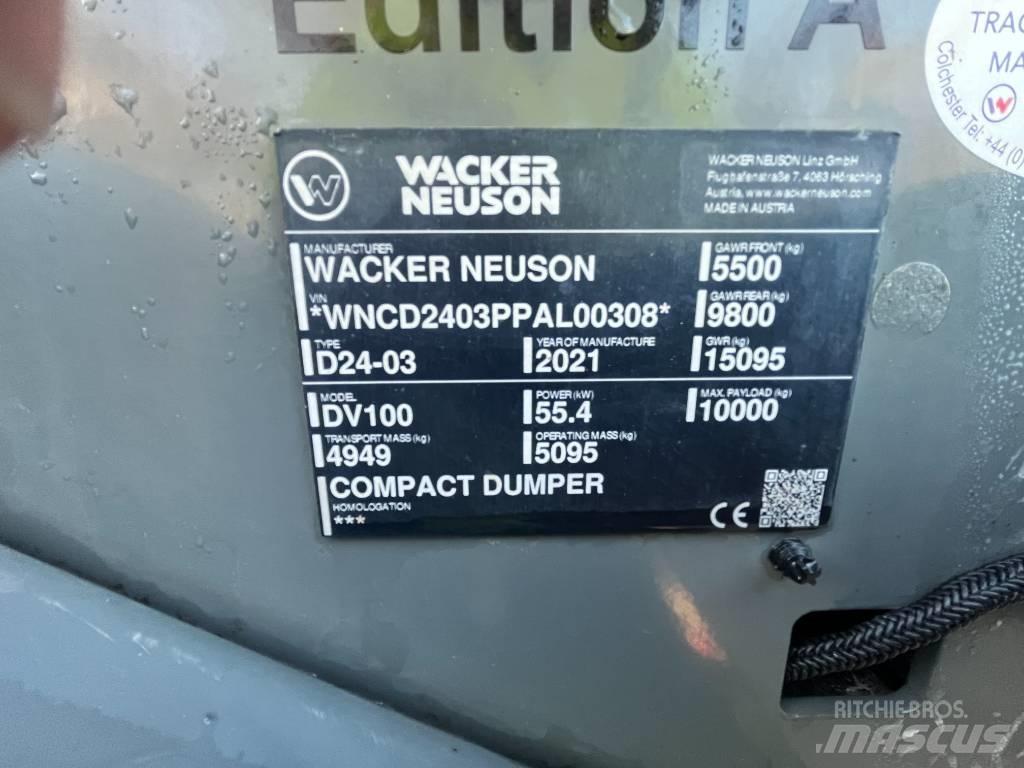 Wacker Neuson DV 100 Dúmpers de obra
