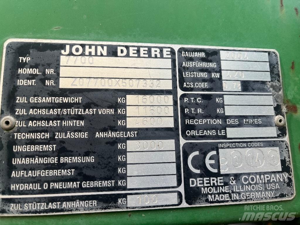 John Deere 7700 Picadoras de forraje autopropulsadas