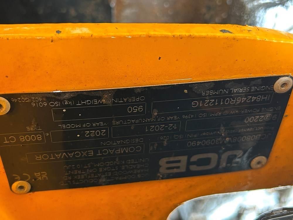 JCB MICRO 8008 Mini excavadoras < 7t