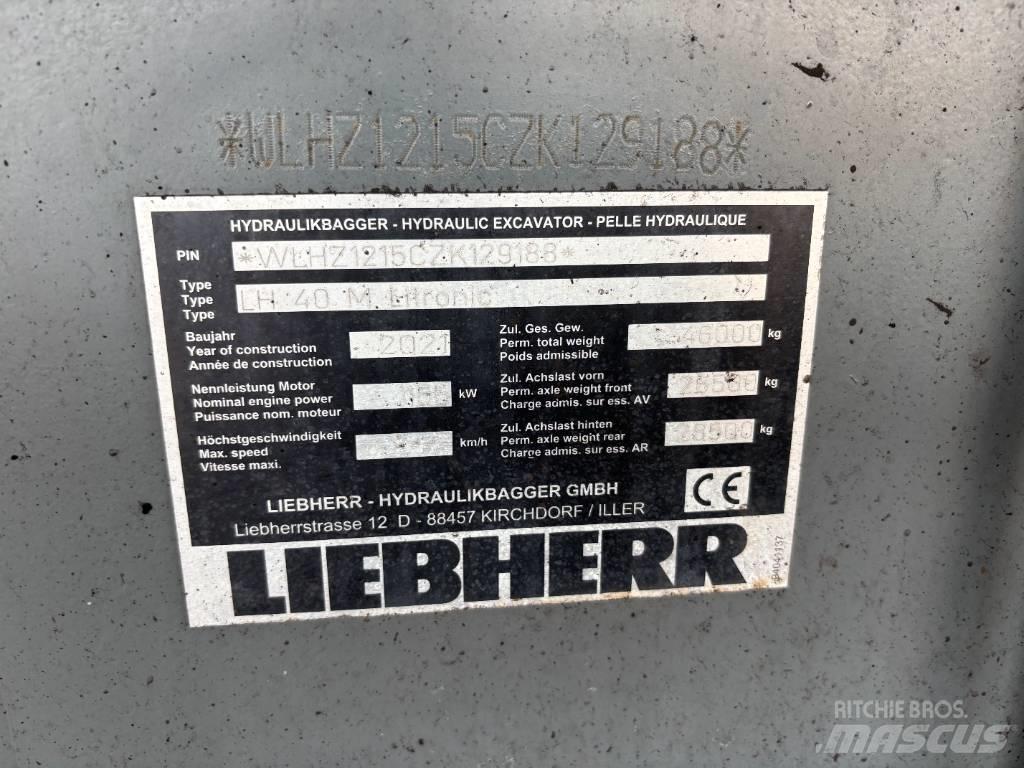Liebherr LH 40 Port Excavadoras de manutención