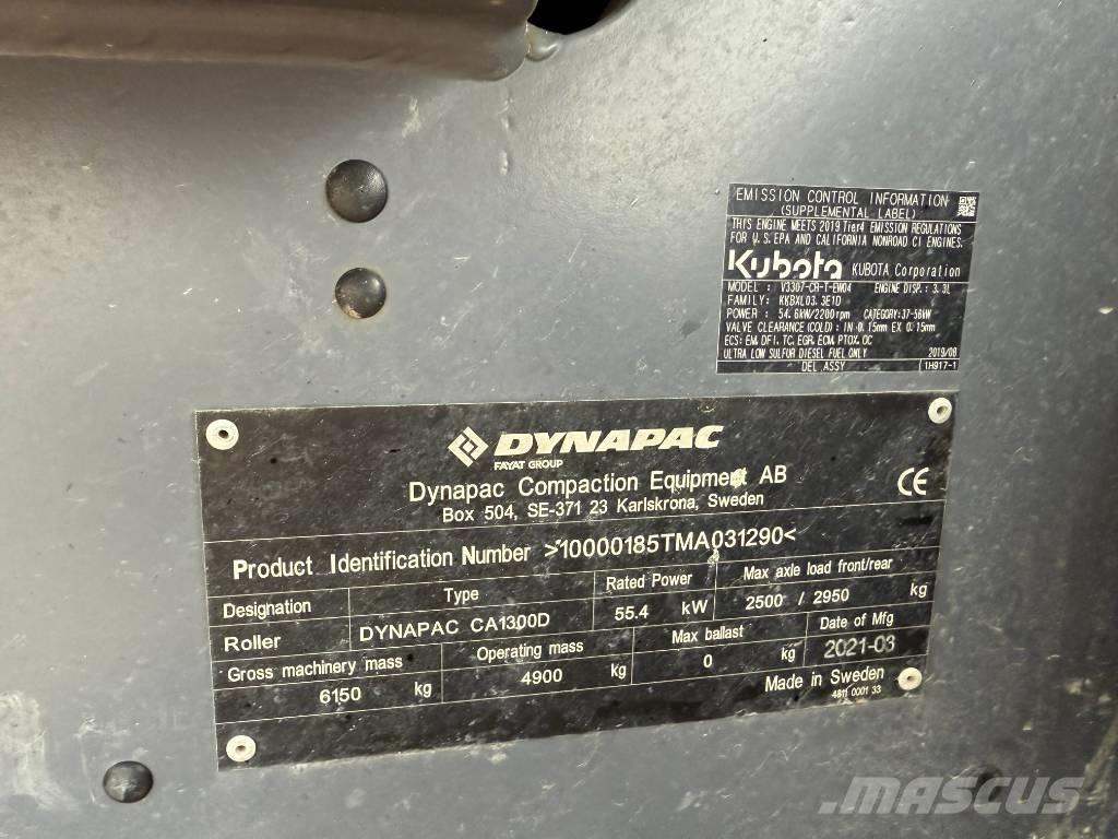 Dynapac CA 1300 D Rodillos de un solo tambor
