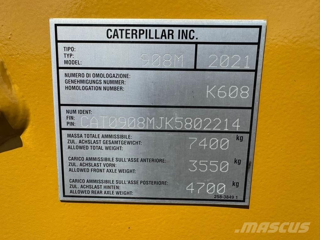 CAT 908M CE + EPA Cargadoras sobre ruedas