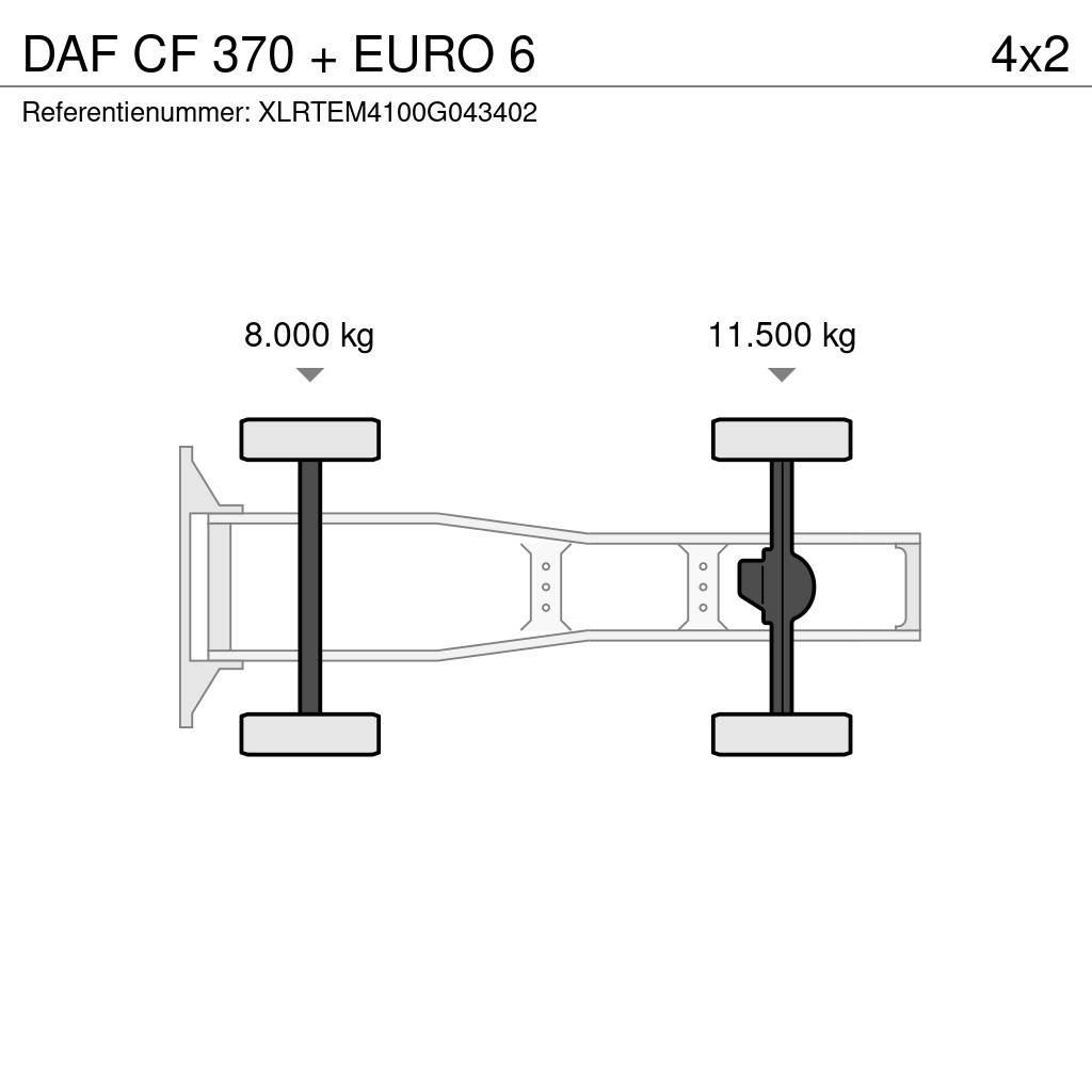 DAF CF 370 + EURO 6 Cabezas tractoras