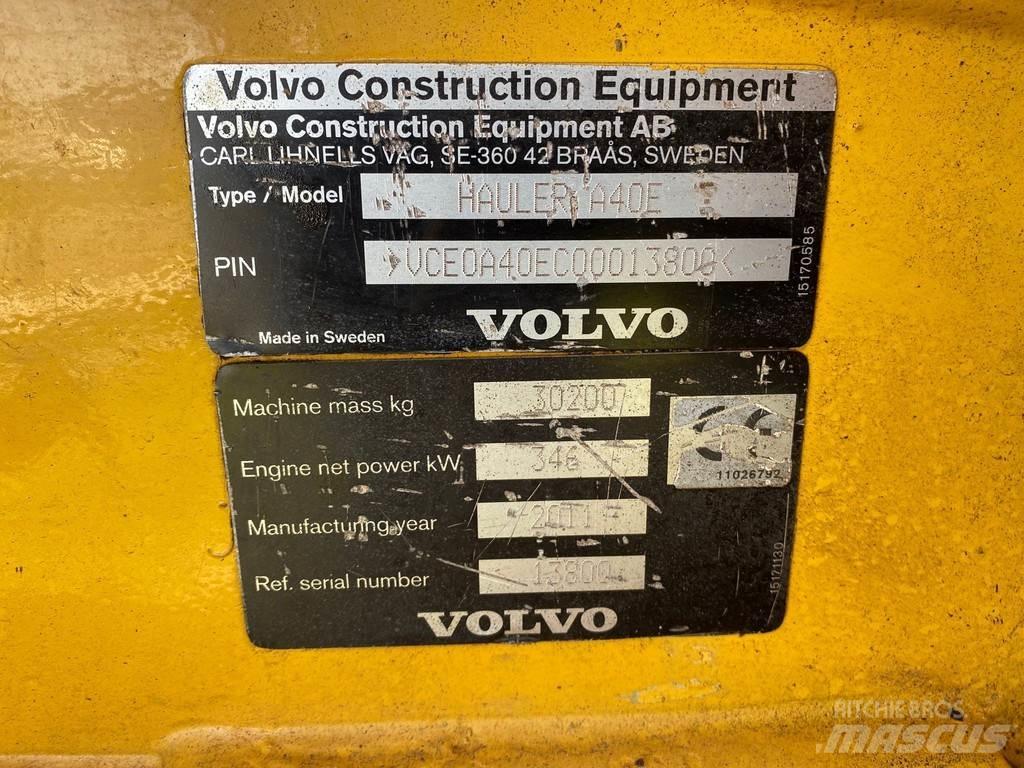 Volvo A40E Dúmpers articulados