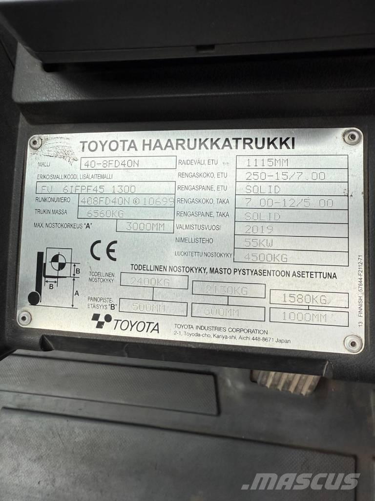 Toyota 40-8 FD 40 N Carretillas diesel