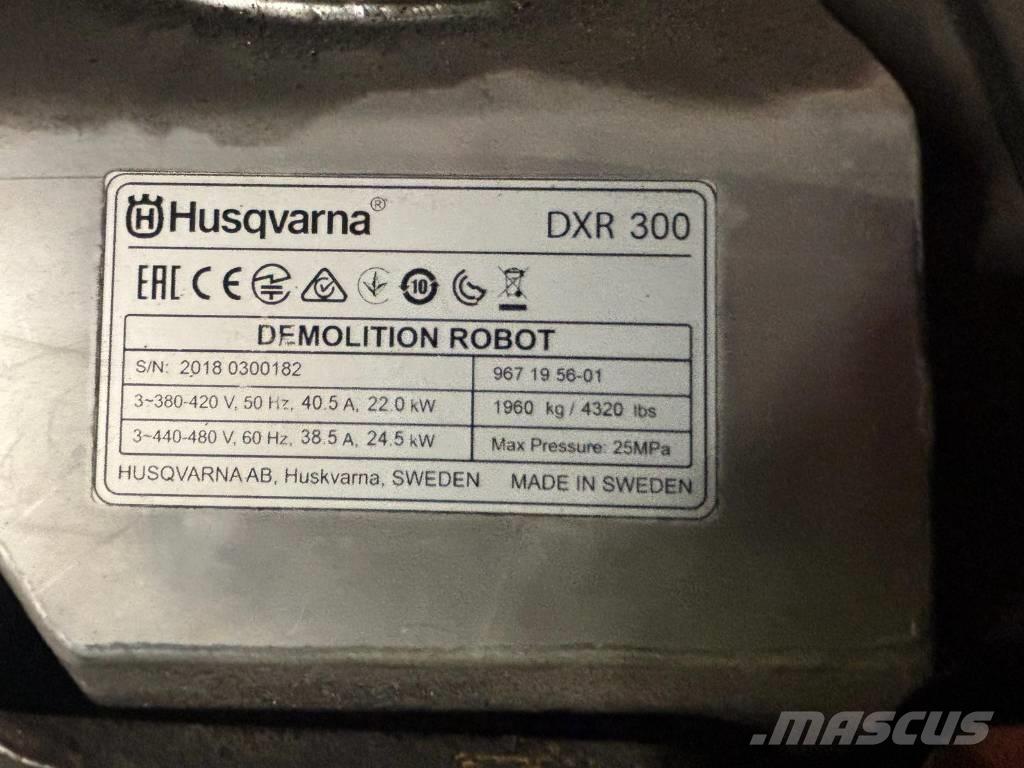 Husqvarna DXR 300 Excavadoras de demolición