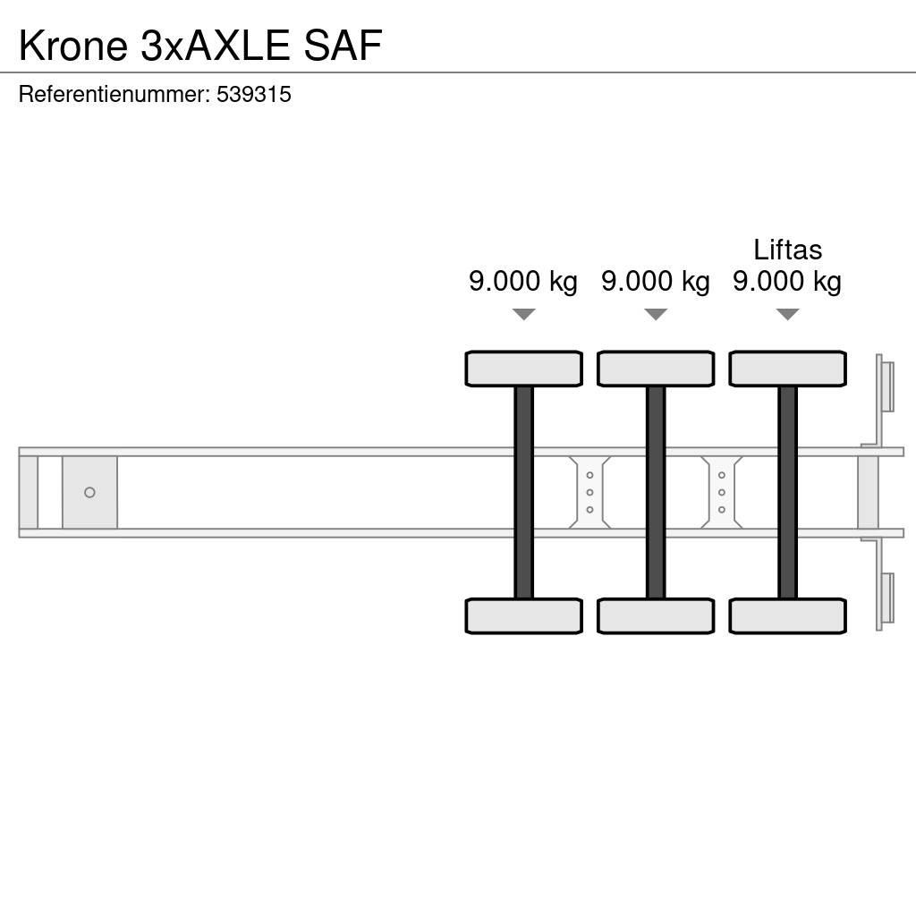 Krone 3xAXLE SAF Semirremolques con carrocería de caja