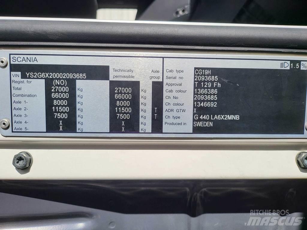 Scania G440 6X2 Cabezas tractoras