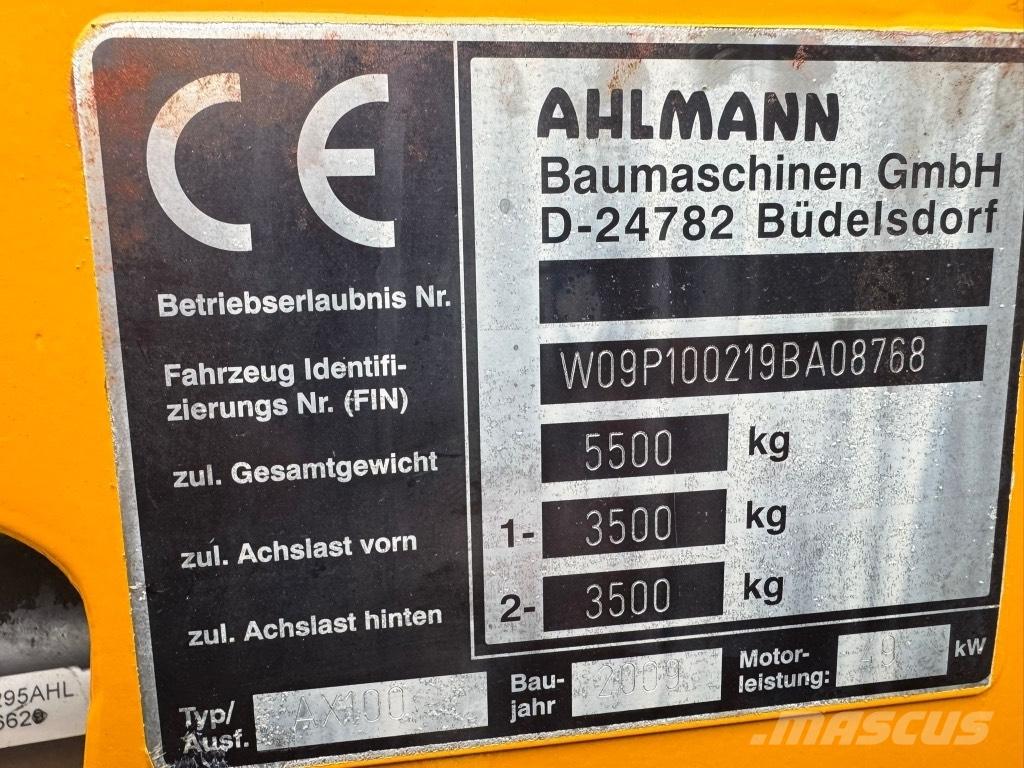 Allman AX 100 Cargadoras sobre ruedas