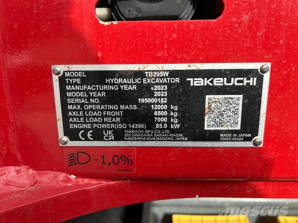 Takeuchi TB 395 W Excavadoras de ruedas