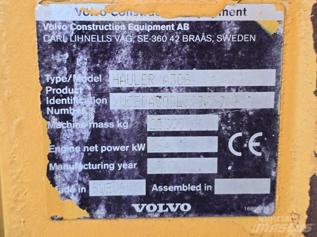 Volvo A30G Dúmpers articulados