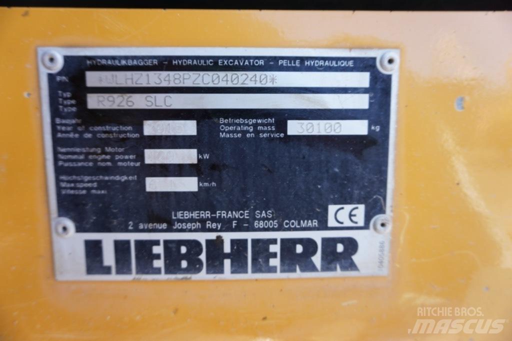 Liebherr R 926 SLC Excavadoras de cadenas