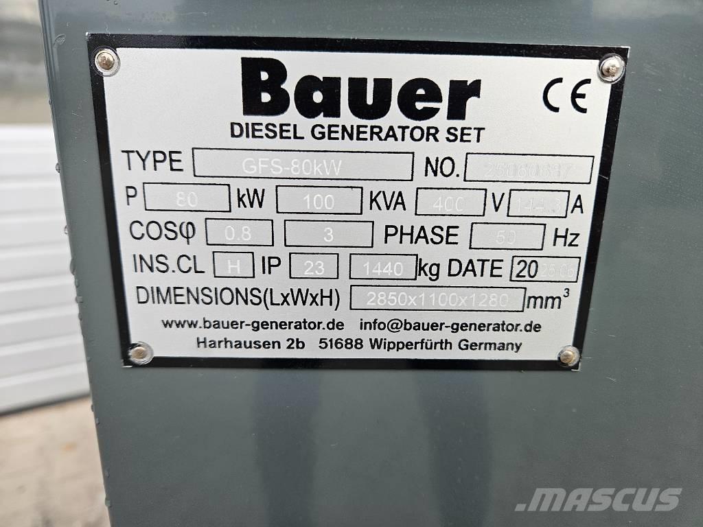 Bauer GFS-80Kw Generadores diesel