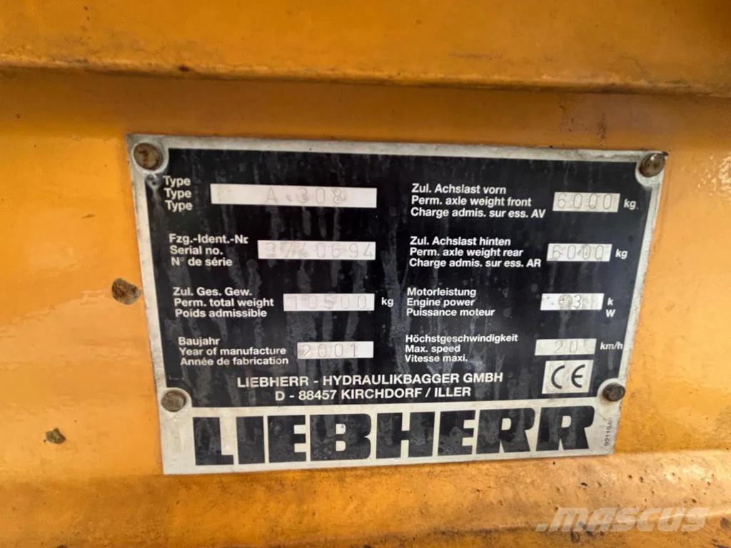 Liebherr A308 Excavadoras de ruedas
