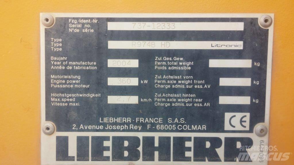 Liebherr R 974 B HD Excavadoras de cadenas