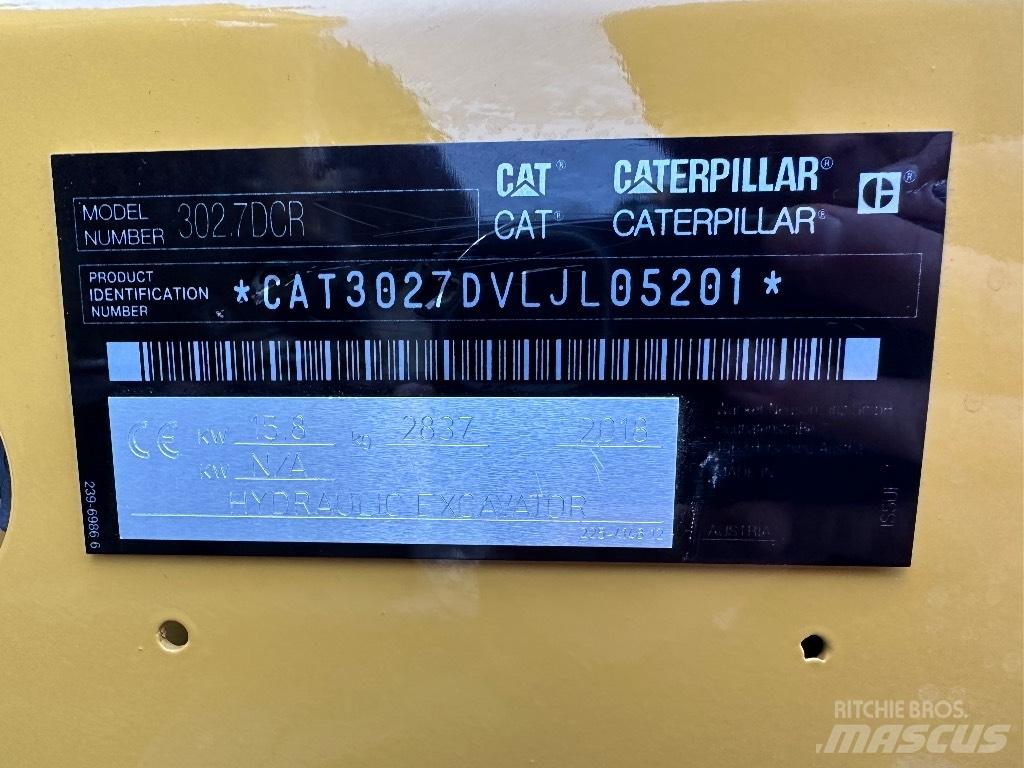 CAT 302.7 D CR Mini excavadoras < 7t