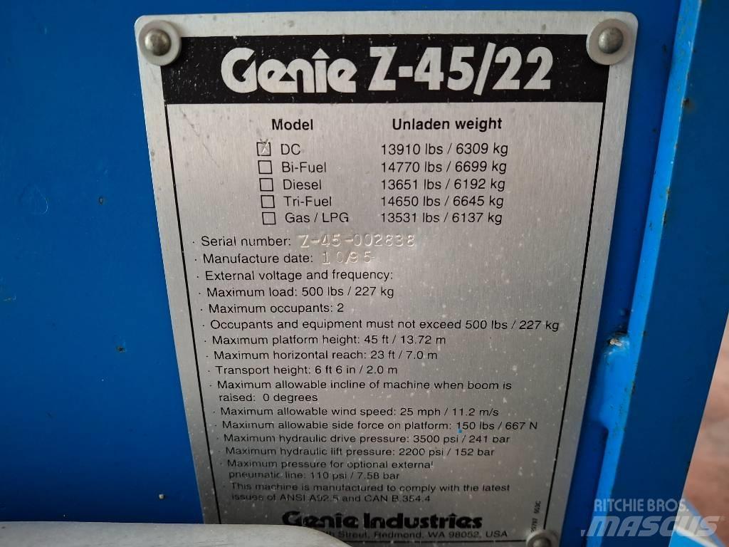 Genie Z 45/22 BOOM Plataforma de trabajo articulada