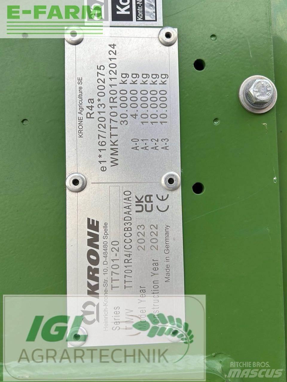 Krone tx 560 Remolque para grano