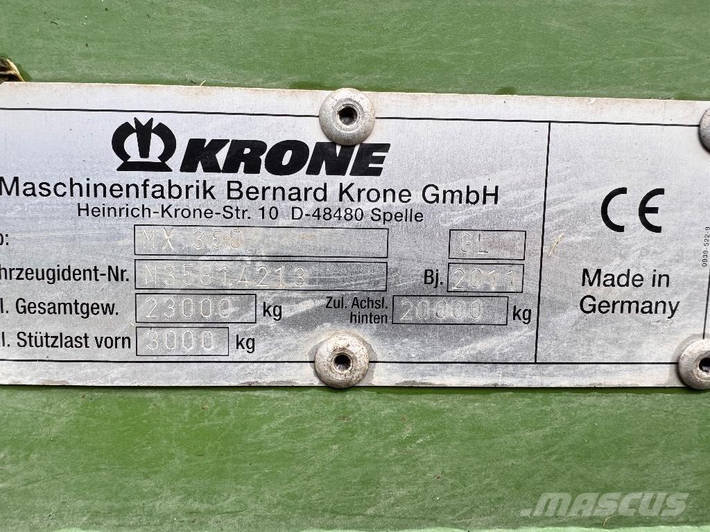 Krone MX 350 GL Remolques autocargadores