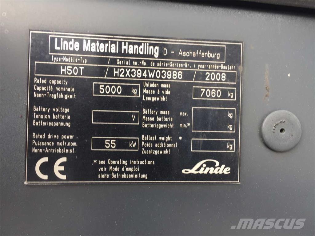 Linde H50T Carretillas LPG