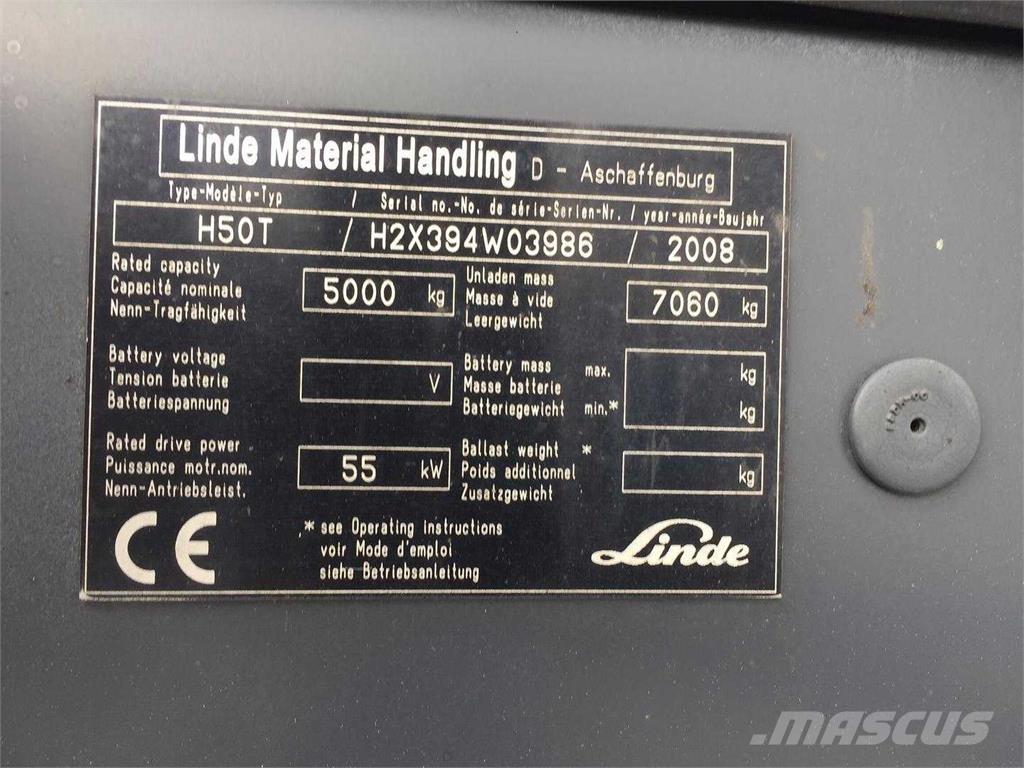 Linde H50T Carretillas LPG