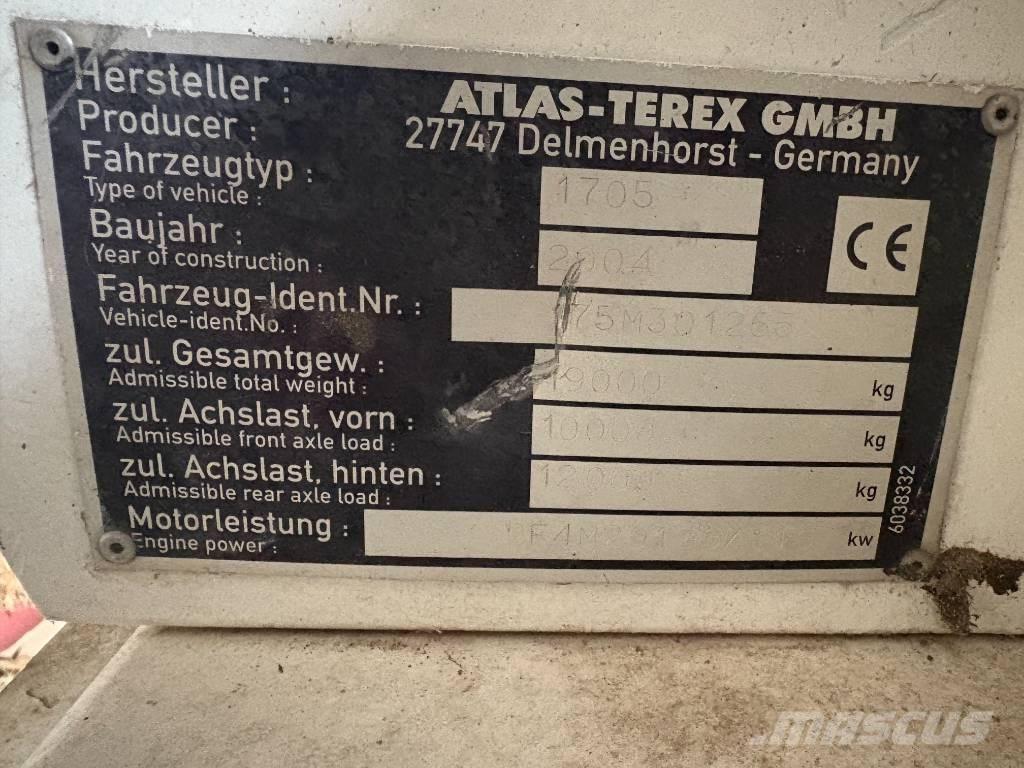 Terex 1705m Retrocargadoras