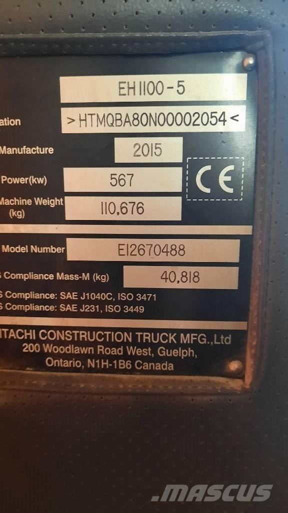 Hitachi EH 1100-5 Dúmpers rígidos
