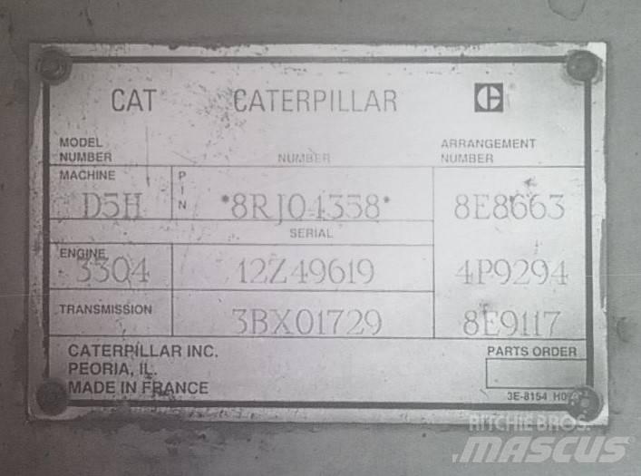 CAT D 5 H Buldozer sobre oruga