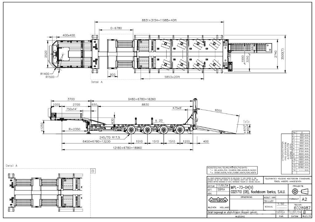 Nooteboom MPL-73-04V Semirremolques de góndola rebajada