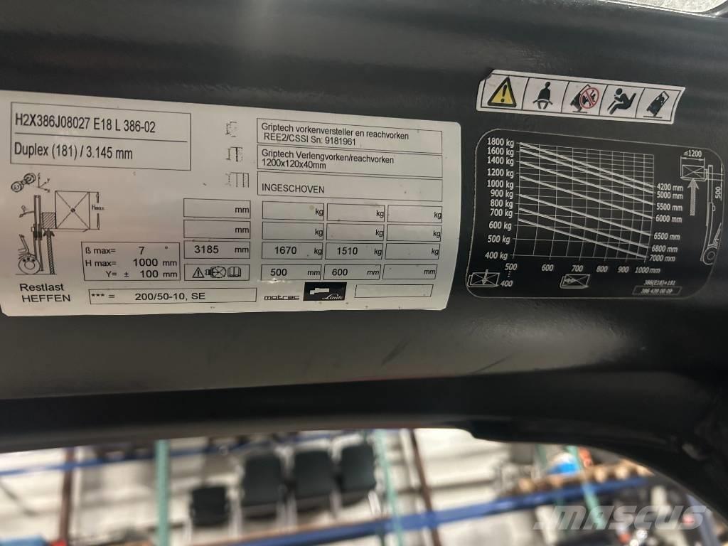 Linde e18l-02 Carretillas de horquilla eléctrica