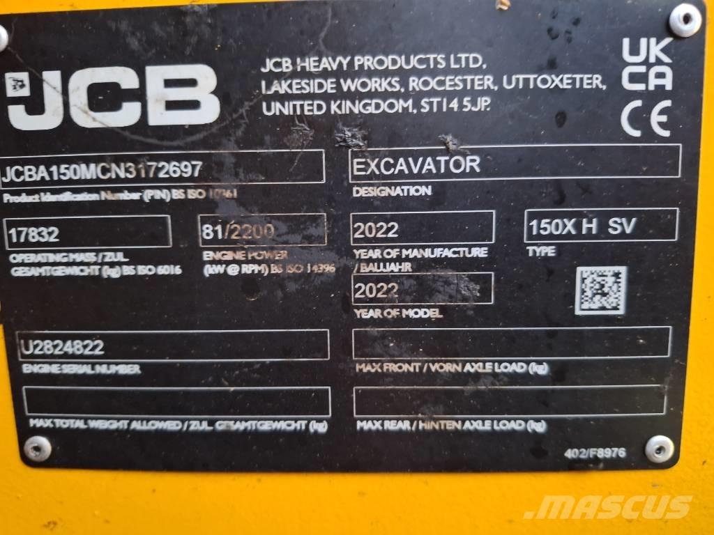 JCB X 150 HD Excavadoras de cadenas
